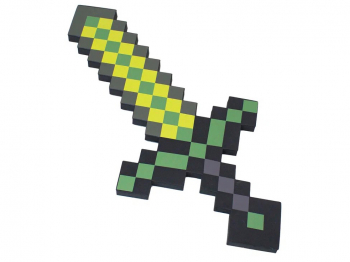 Оружие Minecraft «Изумрудный пиксельный меч»